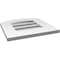 Ekena Millwork Arch Top Surface Mount PVC Gable Vent: Non-Functional, w/ 3-1/2"W x 1"P Standard Frame, 14"W x 42"H GVPAR14X4201SN - alternate 5